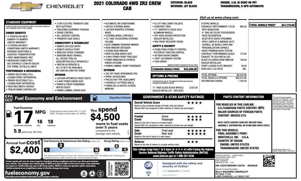 2021 Chevrolet Colorado Image 3