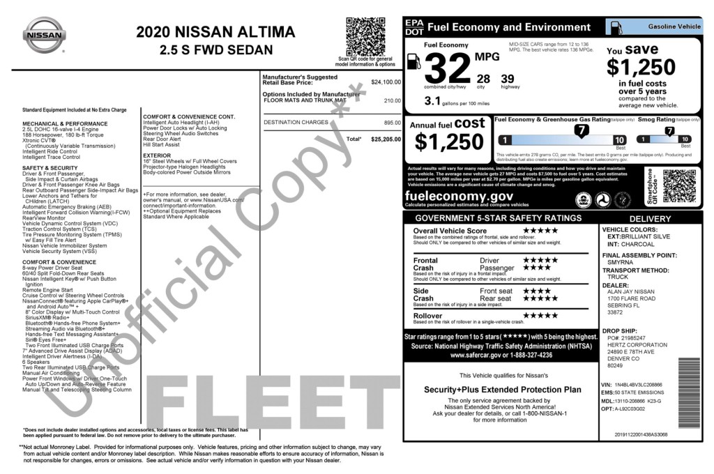 2020 Nissan Altima Image 3
