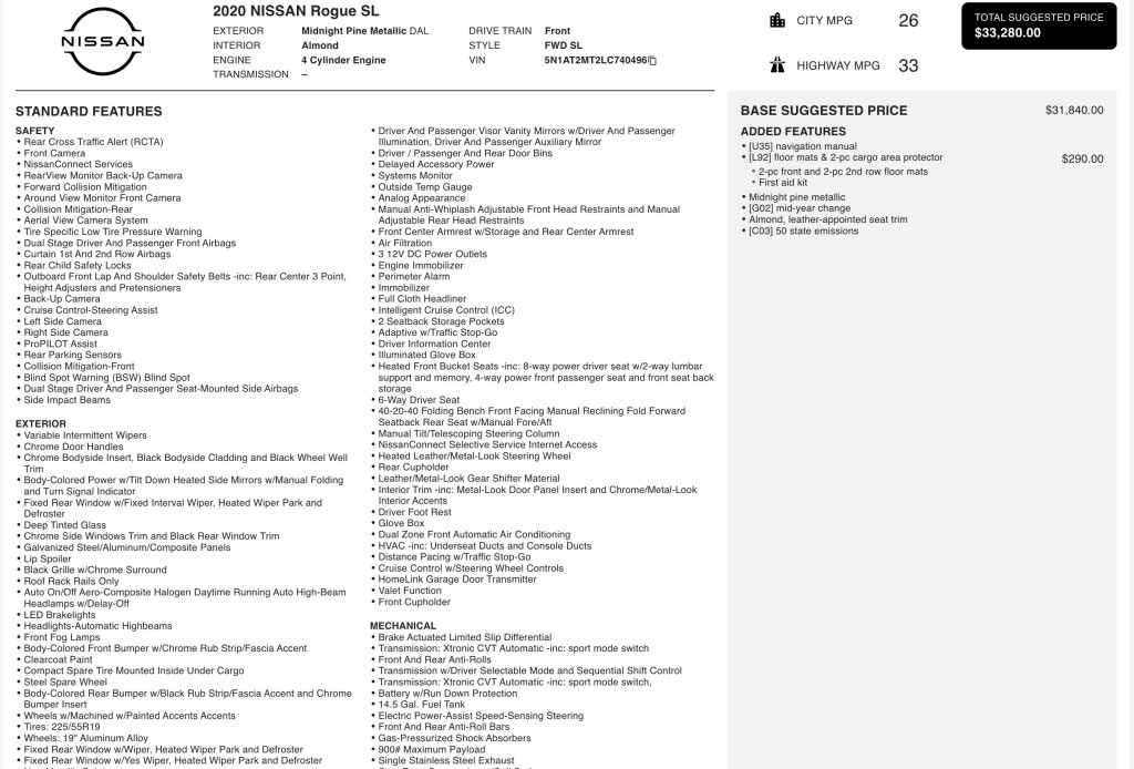 2020 Nissan Rogue Image 13