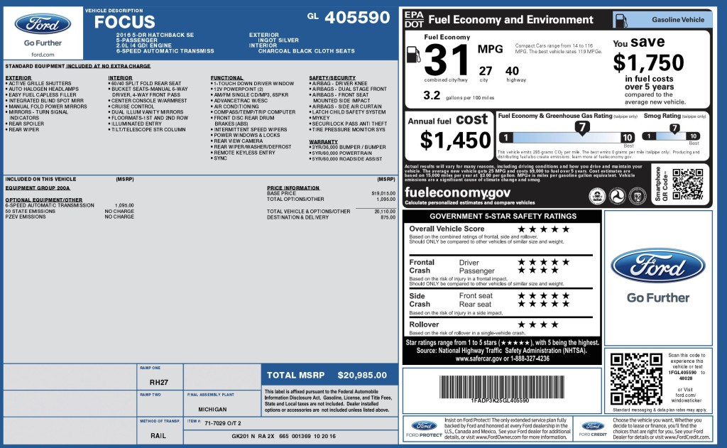 2016 Ford Focus Image 7