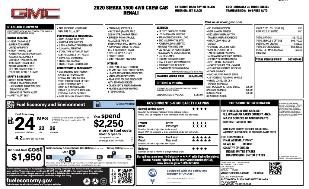 2020 GMC Sierra 1500 Image 3