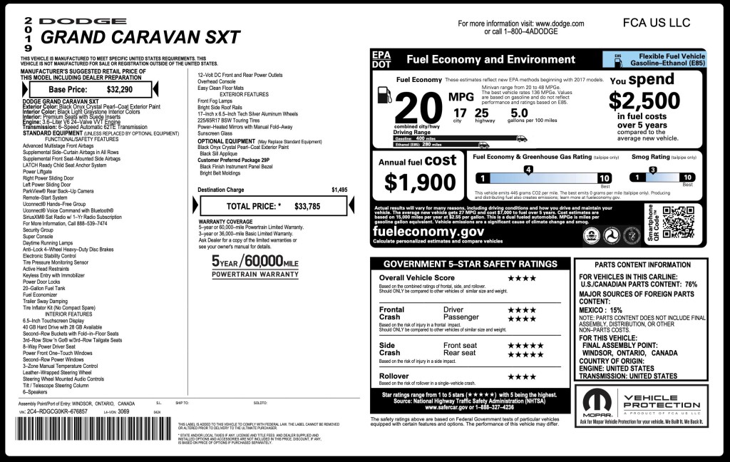 2019 Dodge Grand Caravan Image 13