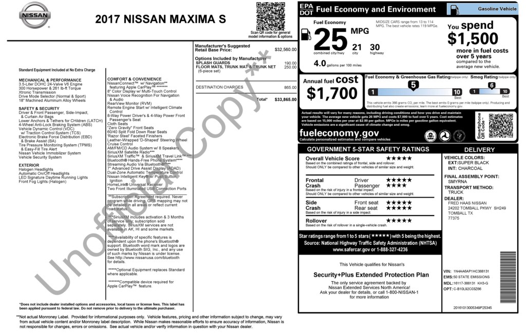 2017 Nissan Maxima Image 13