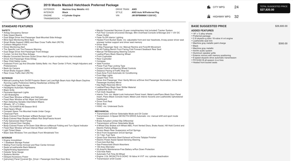 2019 Mazda Mazda3 Image 13