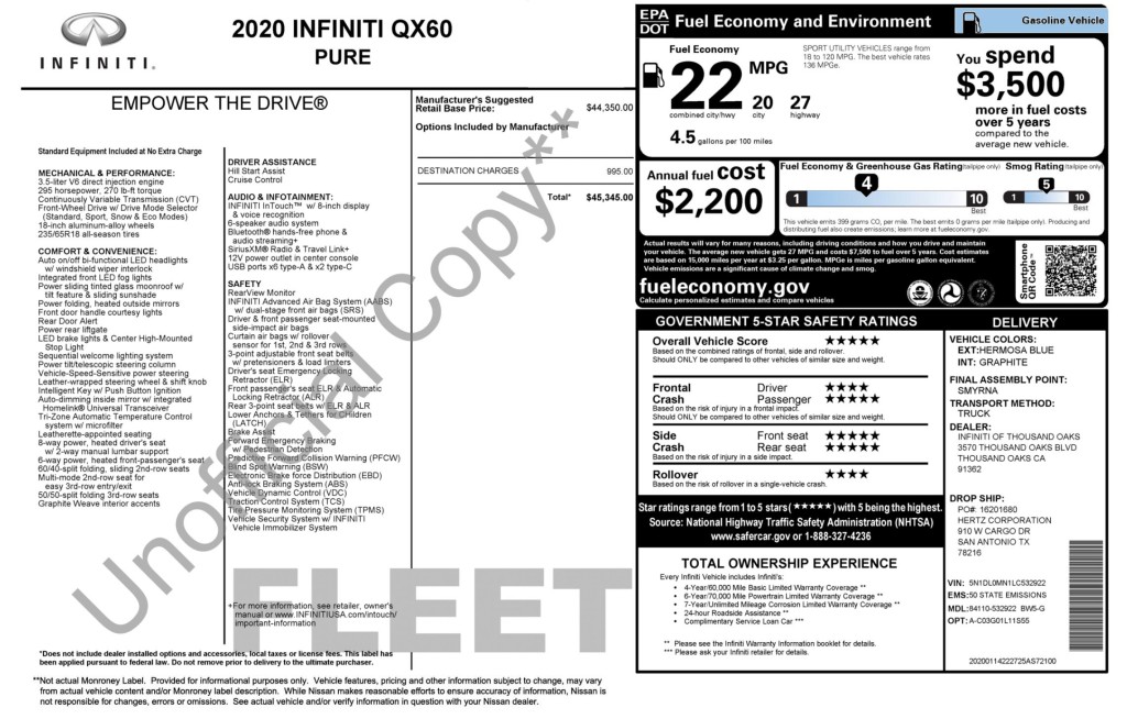 2020 INFINITI QX60 Image 14