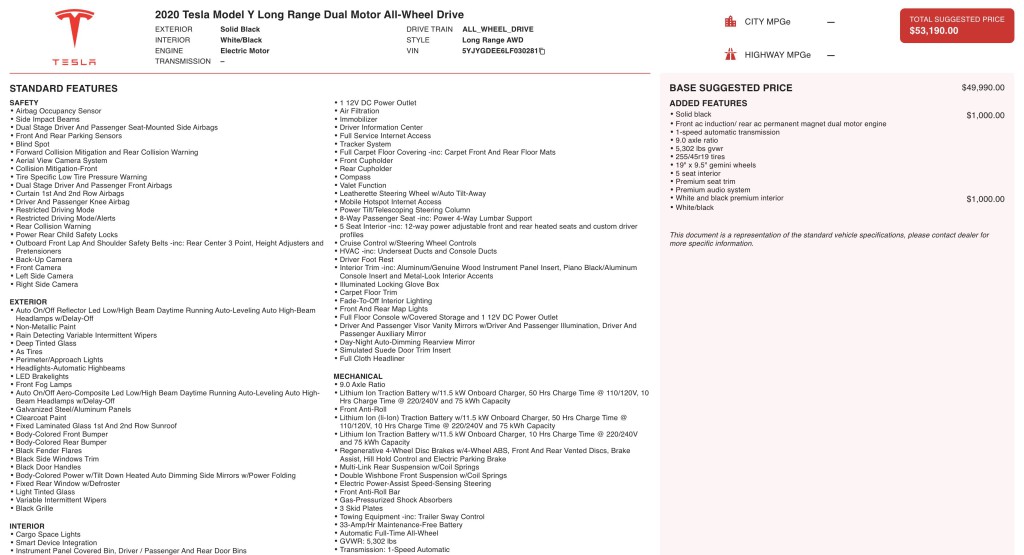 2020 Tesla Model Y Image 3