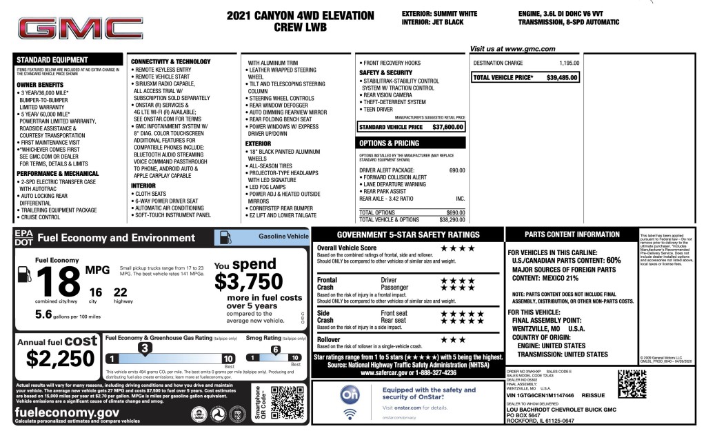 2021 GMC Canyon Image 3
