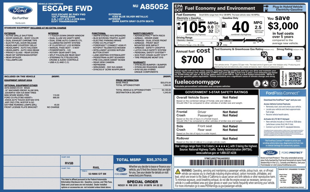 2022 Ford Escape Image 3