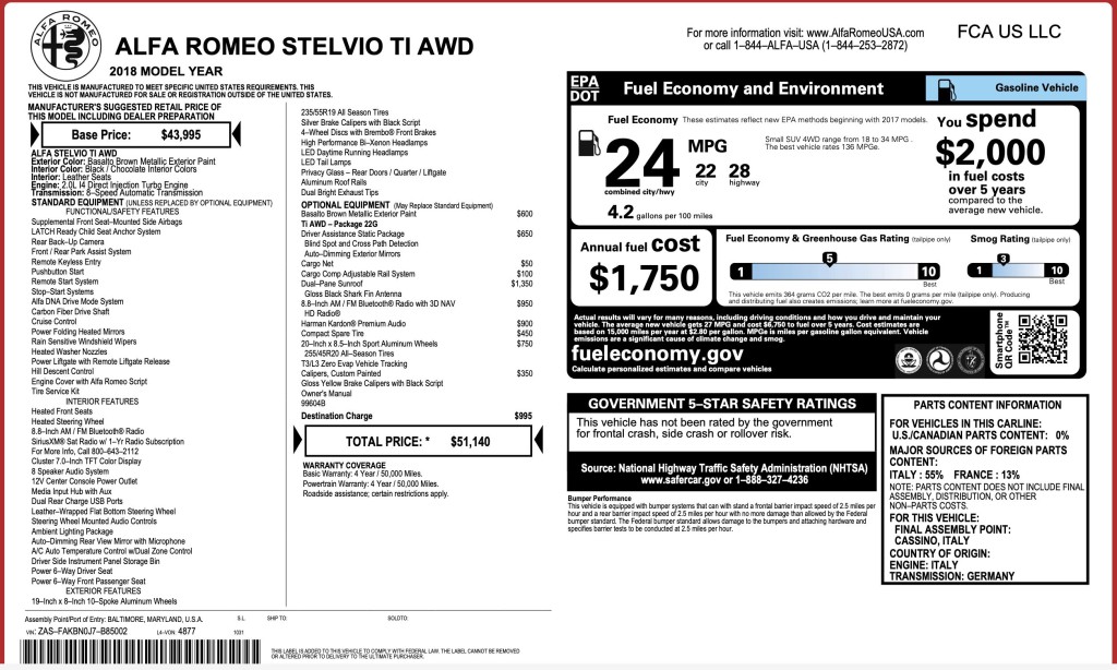 2018 Alfa Romeo Stelvio Image 3