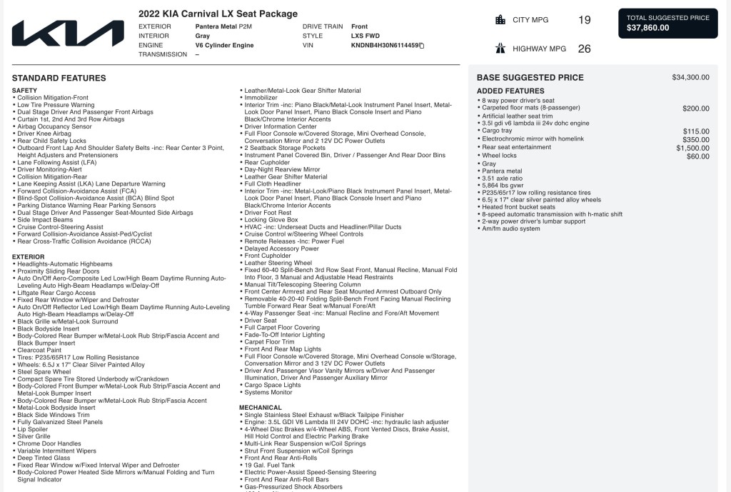 2022 Kia Carnival Image 7