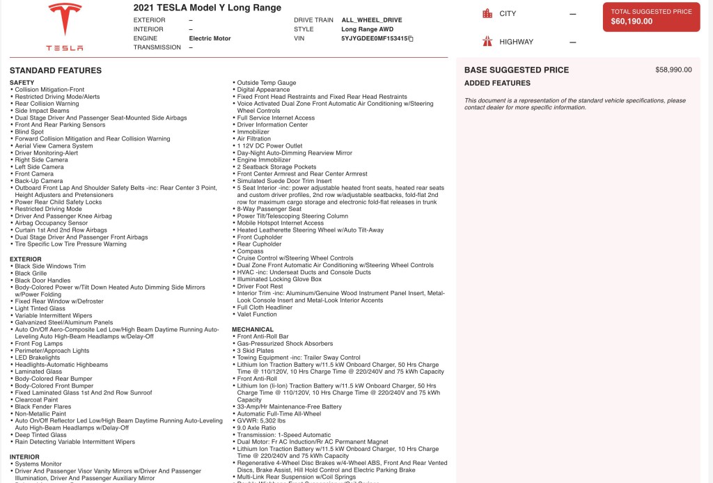2021 Tesla Model Y Image 7