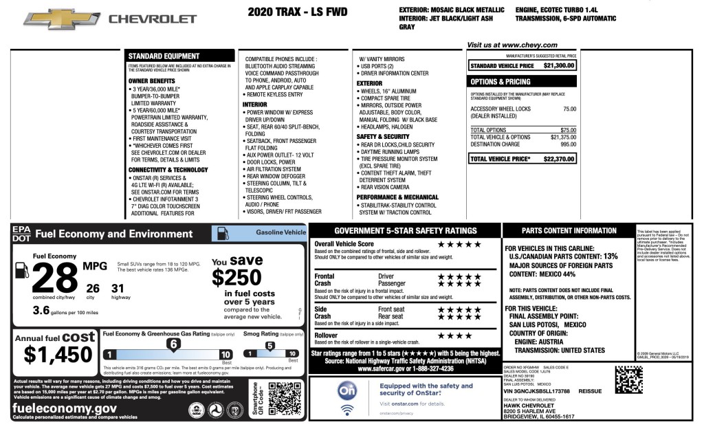 2020 Chevrolet Trax Image 3
