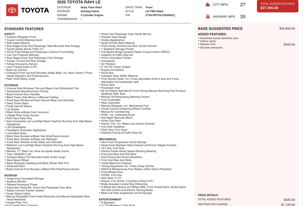 2020 Toyota Rav4 Image 3