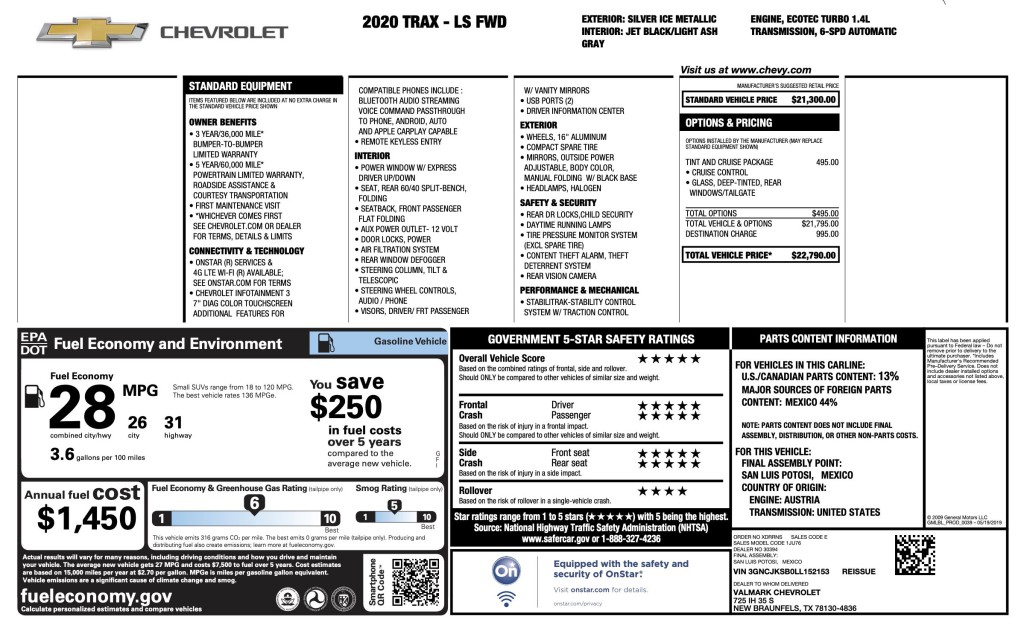 2020 Chevrolet Trax Image 3