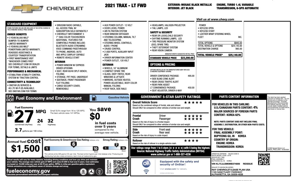 2021 Chevrolet Trax Image 3
