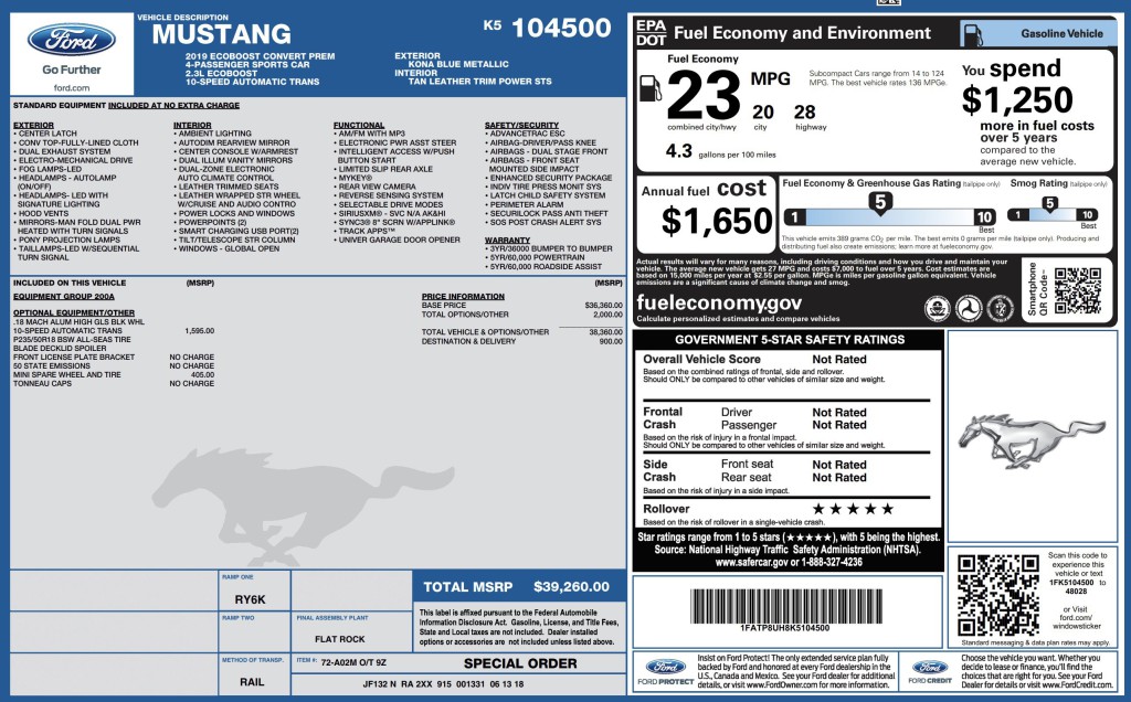 2019 Ford Mustang Image 3