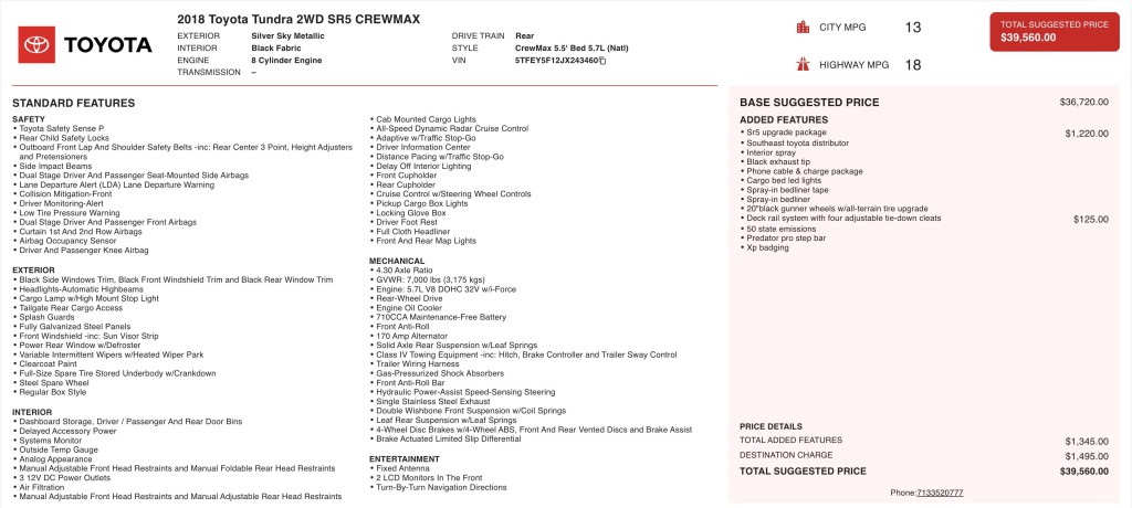 2018 Toyota Tundra Image 11