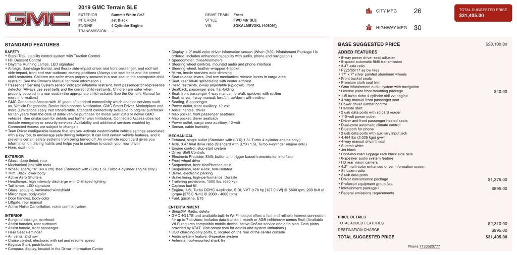 2019 GMC Terrain Image 12