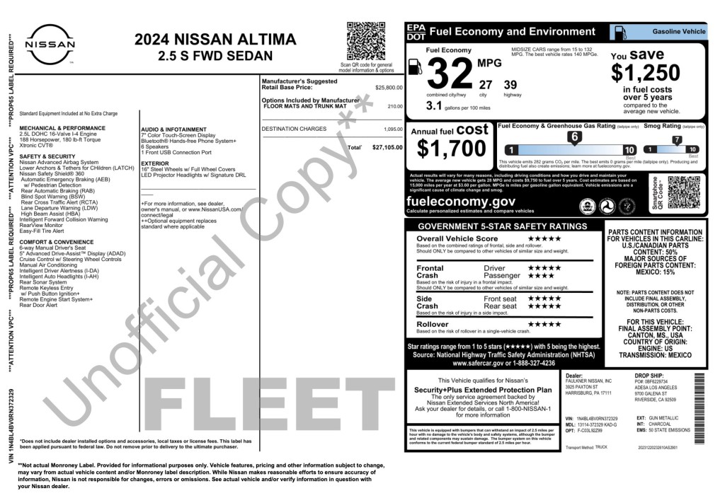 2024 Nissan Altima Image 13