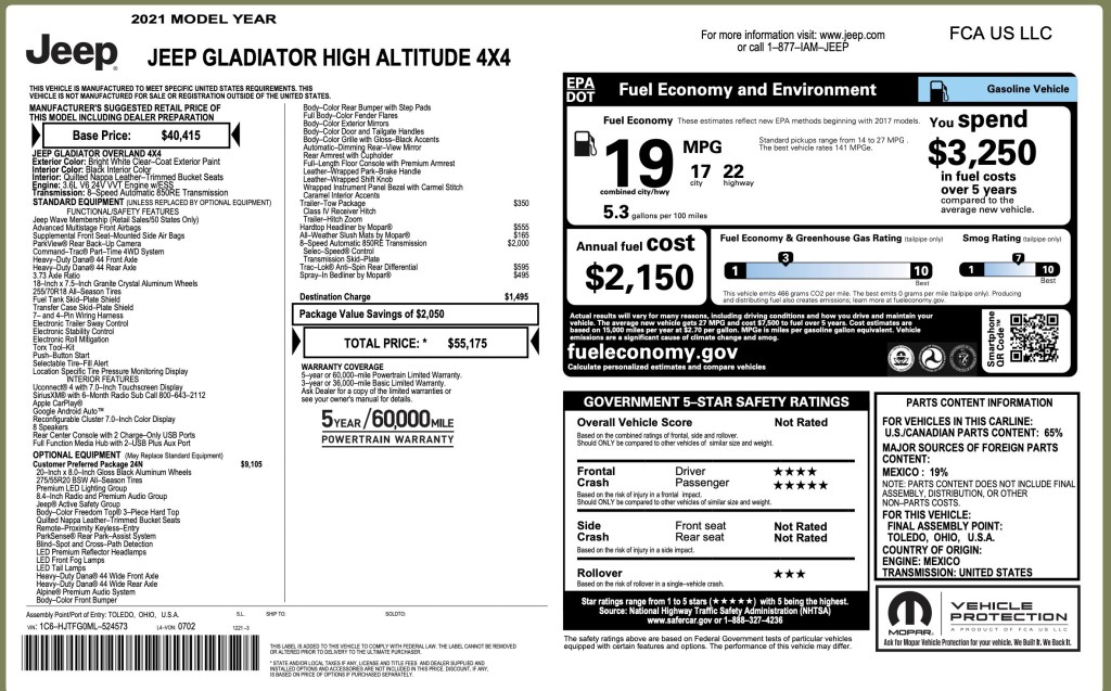 2021 Jeep Gladiator Image 7
