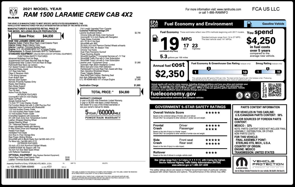 2021 RAM 1500 Image 1