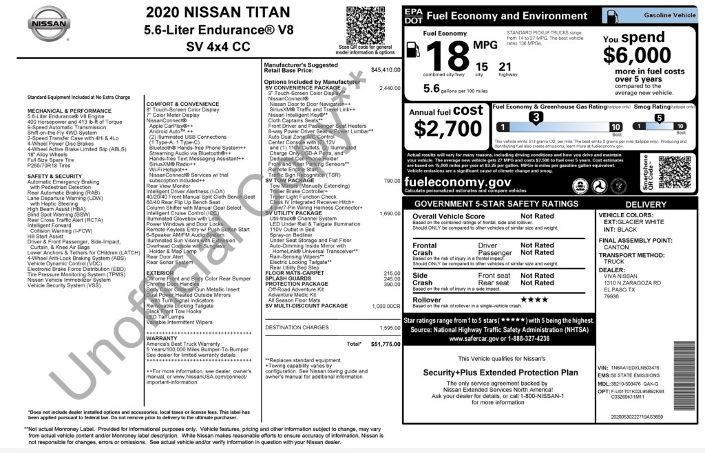 2020 Nissan Titan Image 11
