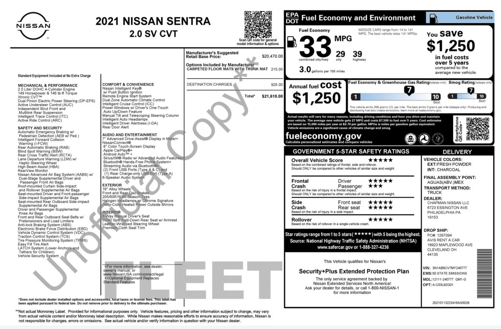 2021 Nissan Sentra Image 6