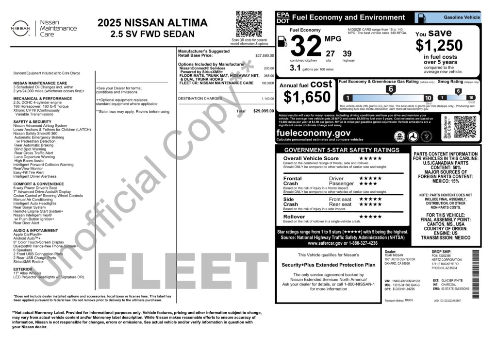 2025 Nissan Altima Image 3