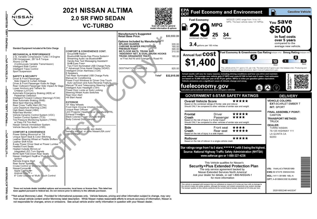 2021 Nissan Altima Image 3