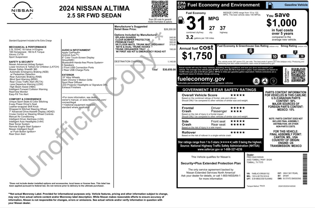 2024 Nissan Altima Image 9