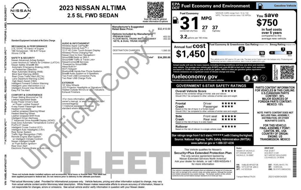 2023 Nissan Altima Image 13