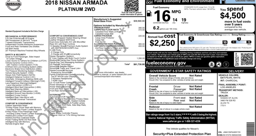 2018 Nissan Armada Image 3
