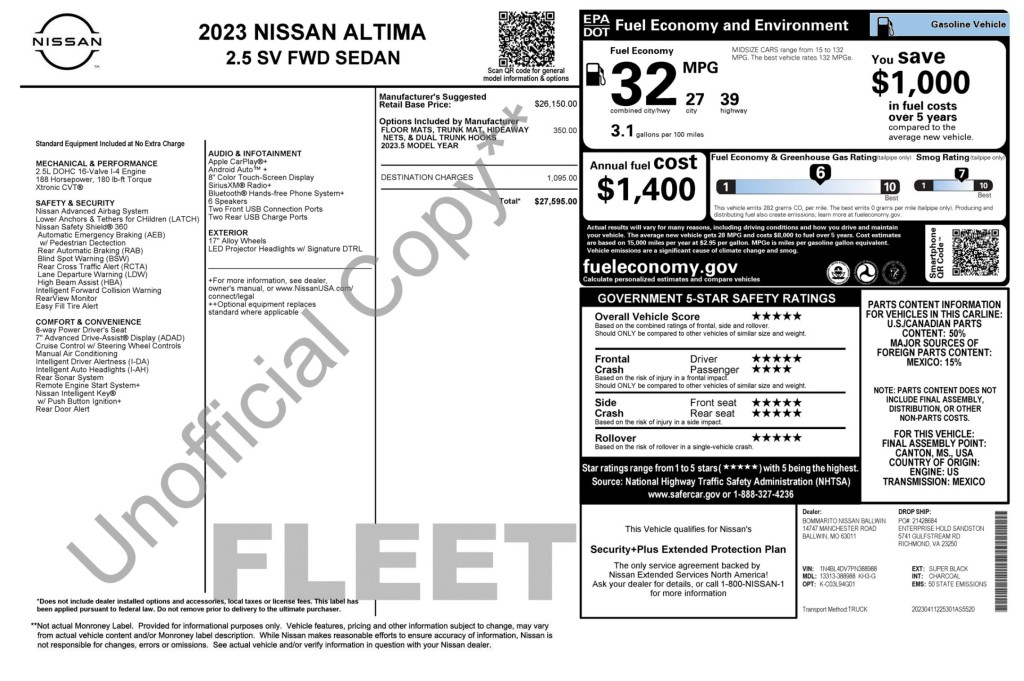 2023 Nissan Altima Image 13