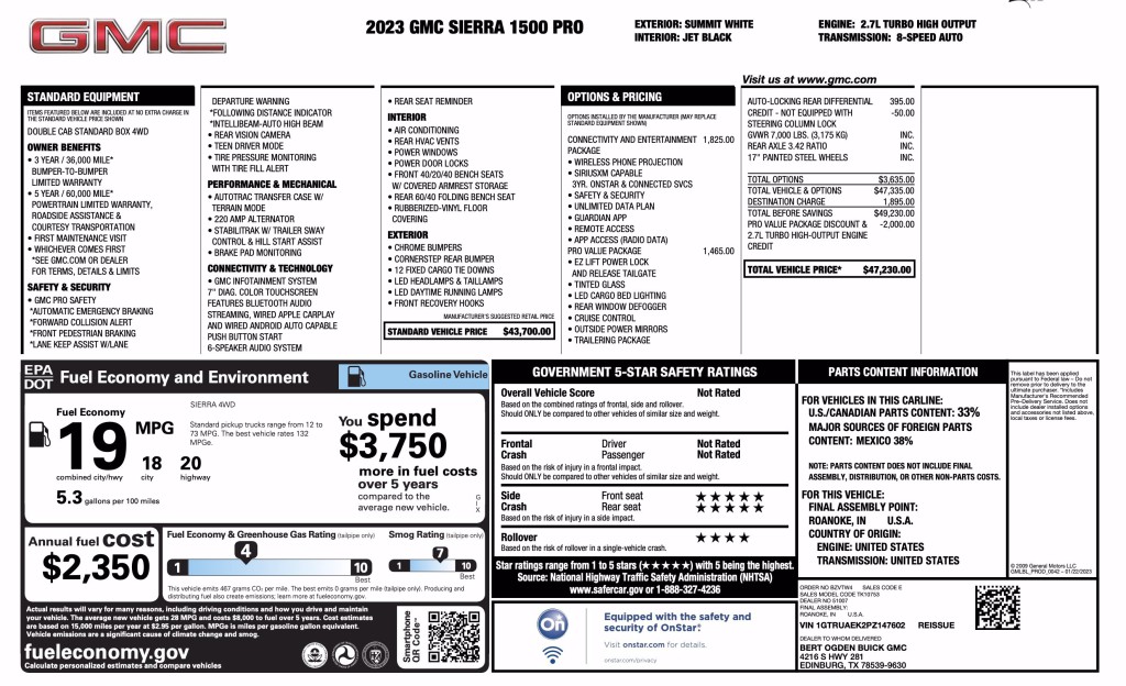 2023 GMC Sierra 1500 Image 3