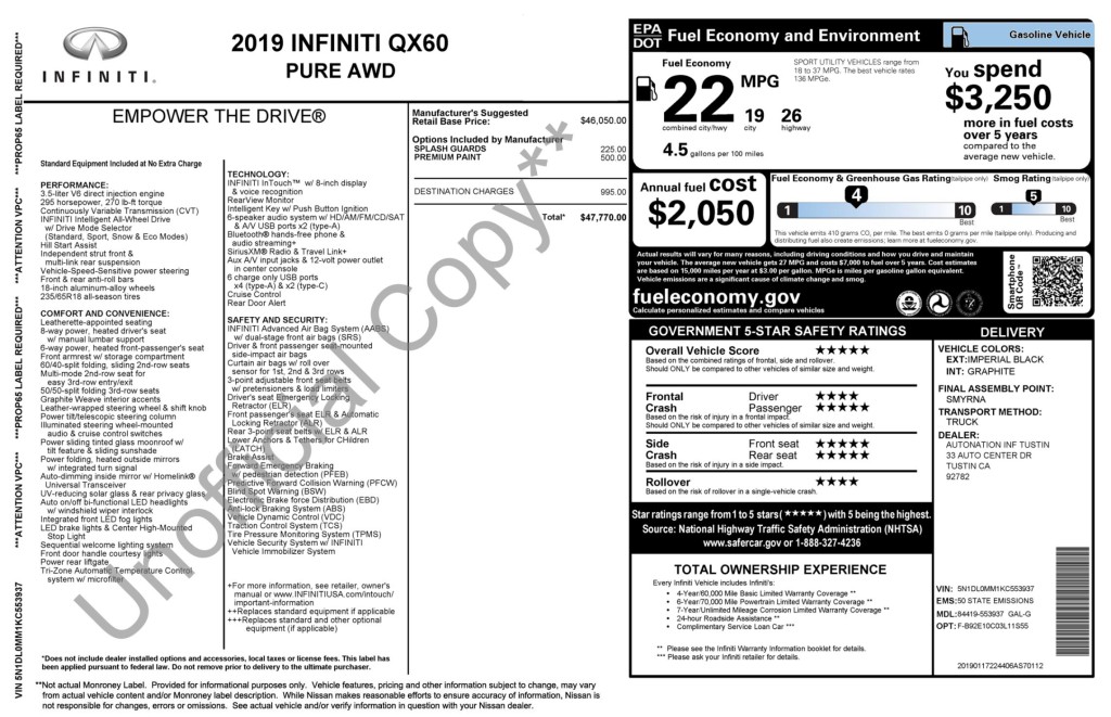 2019 INFINITI QX60 Image 11