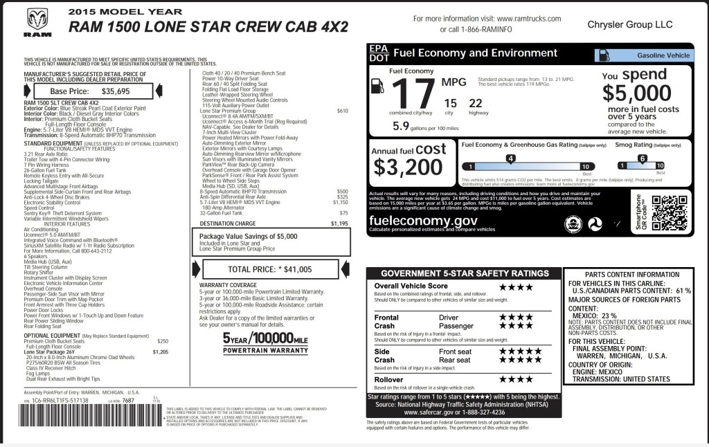 2015 RAM 1500 Image 12