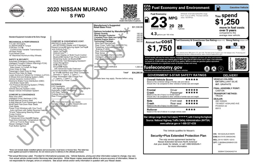 2020 Nissan Murano Image 13