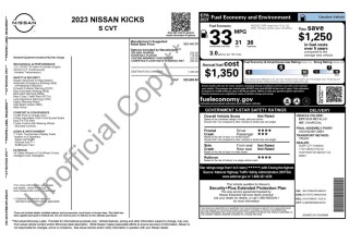 Image for 2023 Nissan Kicks S ID: 7559564