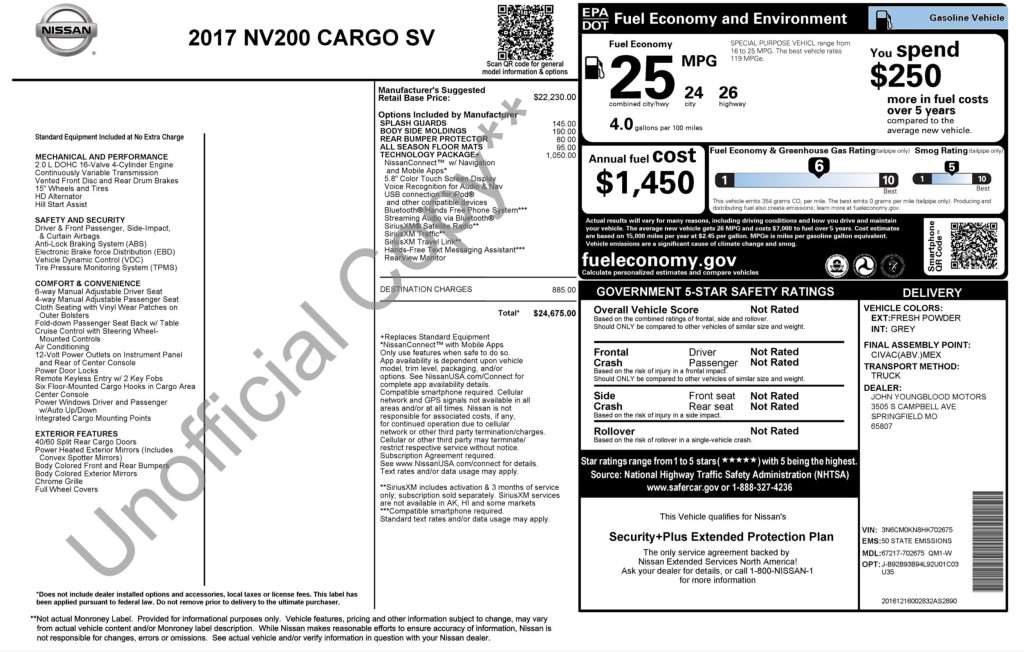 2017 Nissan NV200 Image 3