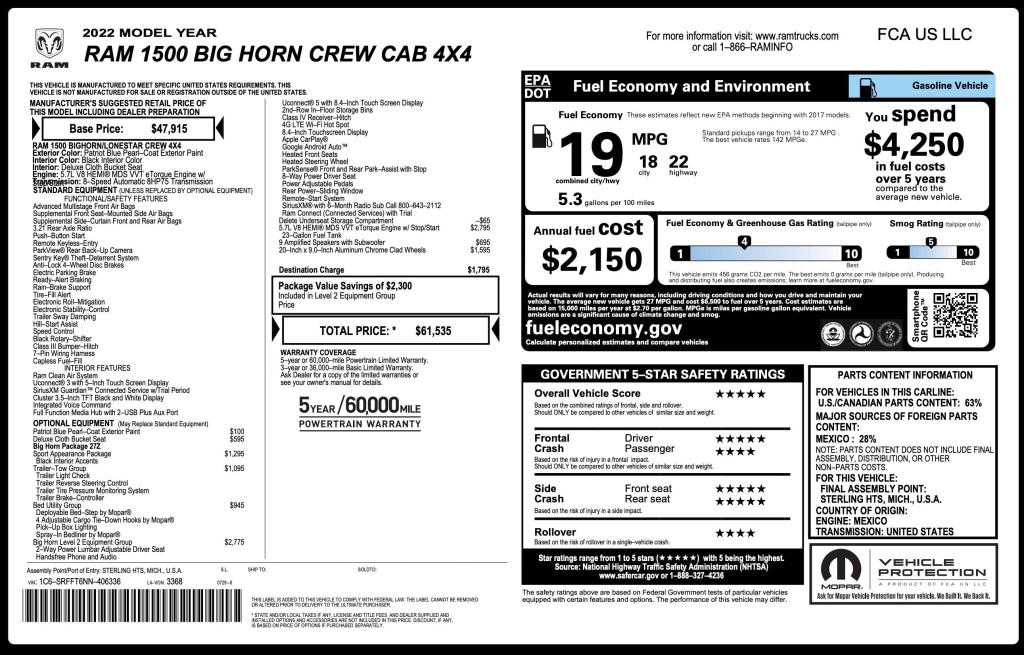 2022 RAM 1500 Image 13