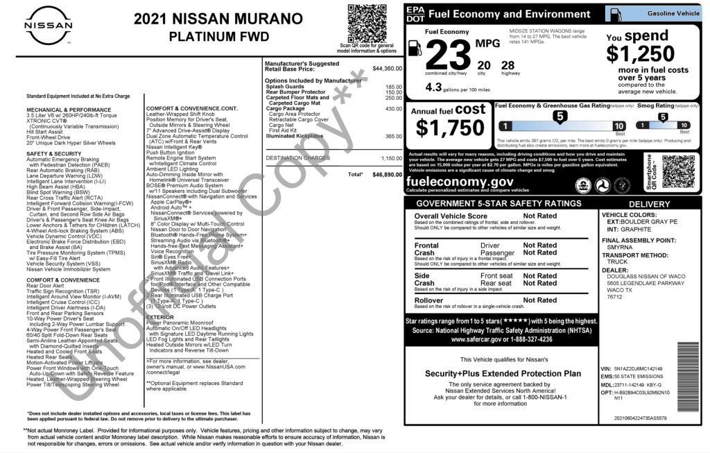 2021 Nissan Murano Image 7