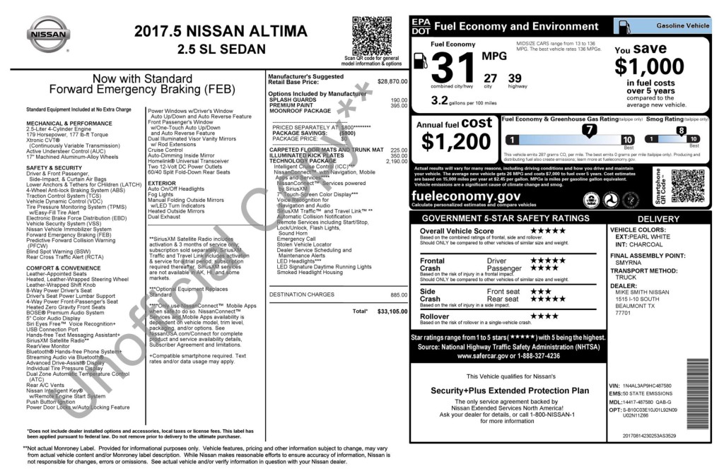 2017 Nissan Altima Image 3