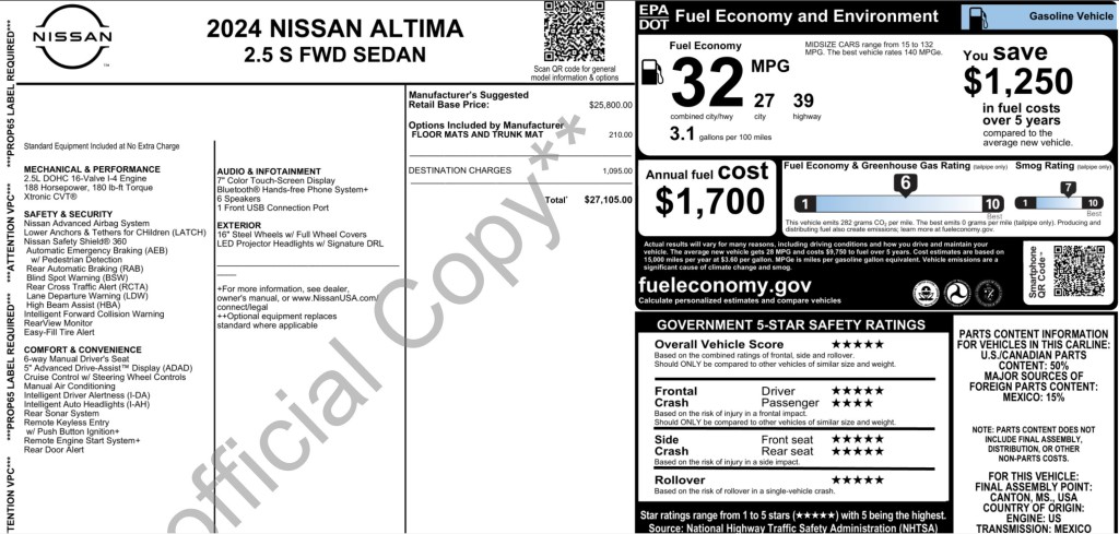 2024 Nissan Altima Image 3