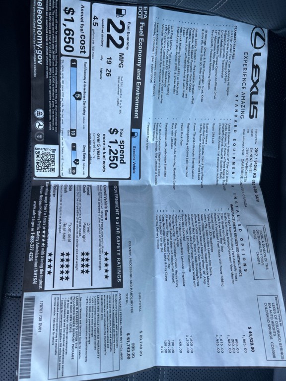 2017 Lexus RX Image 15