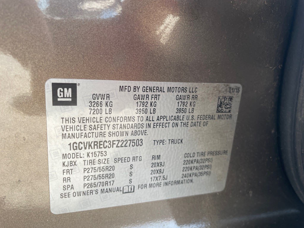 2015 Chevrolet Silverado 1500 Image 3