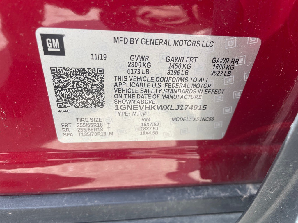 2020 Chevrolet Traverse Image 3