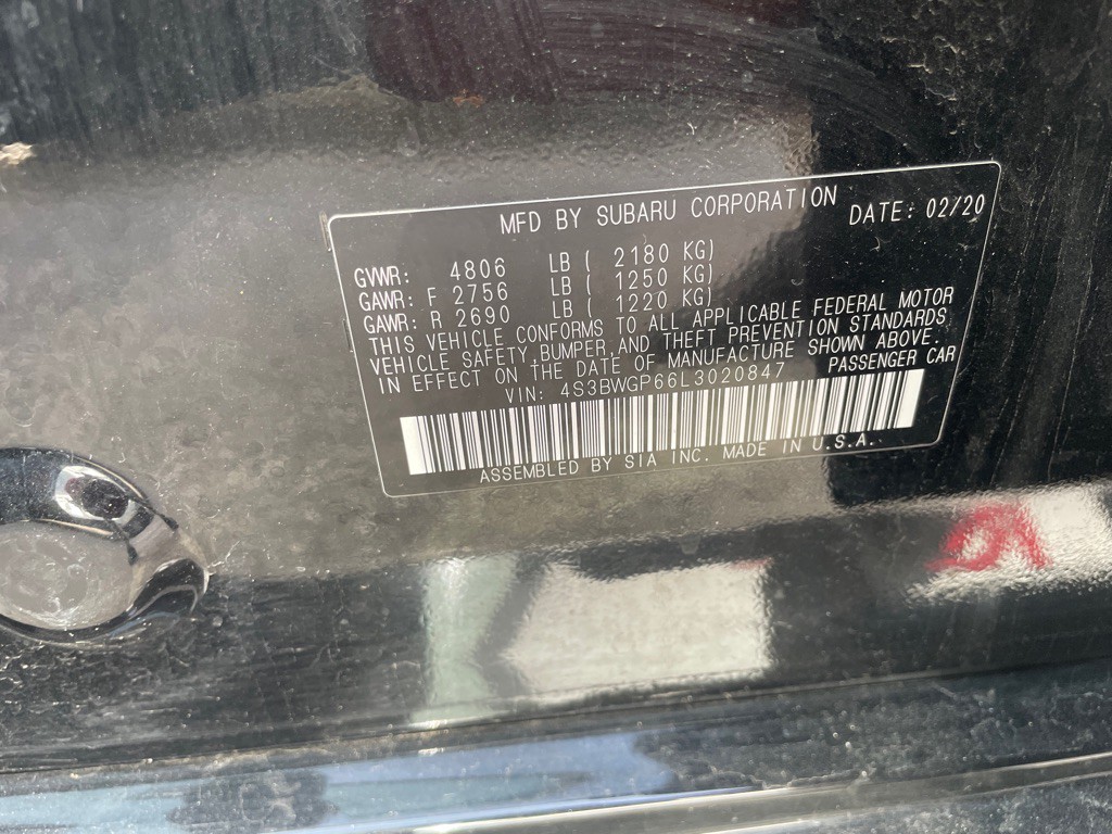 2020 Subaru Legacy Image 3