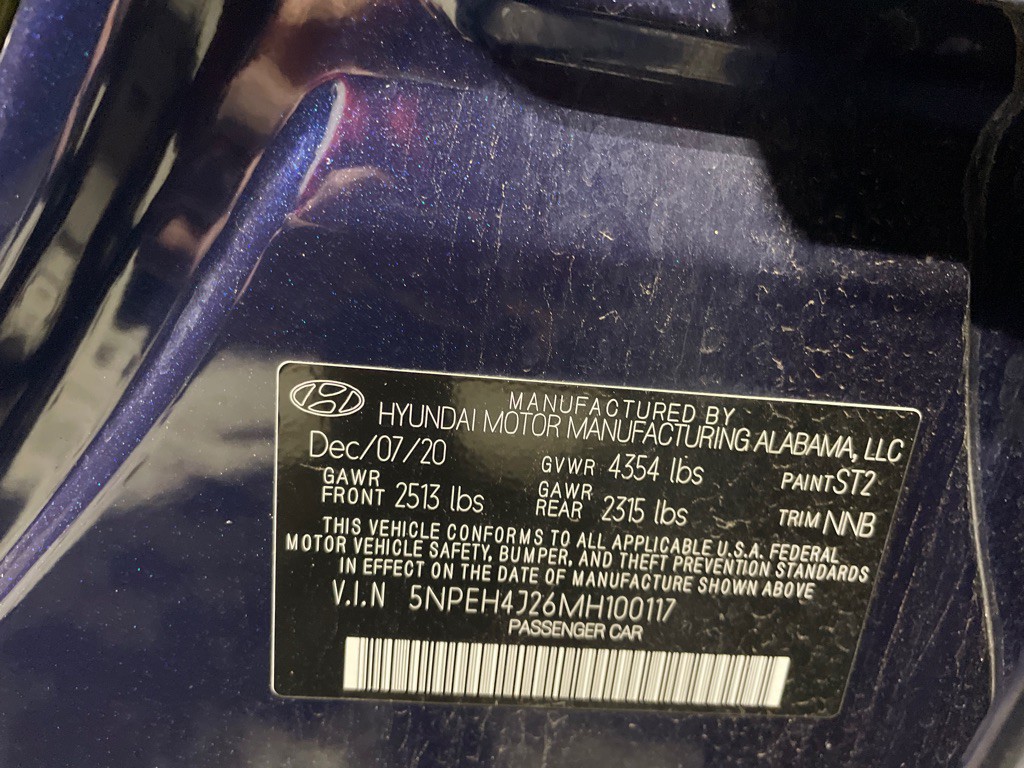 2021 Hyundai Sonata Image 2