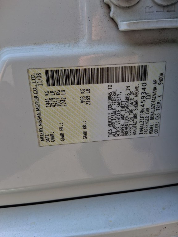 2009 Nissan Altima Image 55