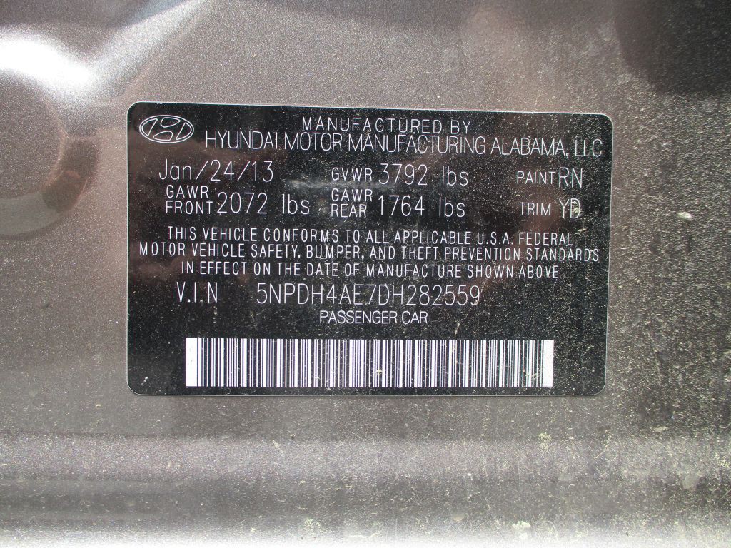 2013 Hyundai Elantra Image 15